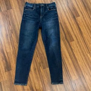 American Eagle Dark Wash Curvy High Rise Jeggings